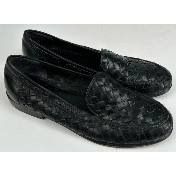 Bandolino Vintage Woven Black Loafers, size 7.5 - Picture 2 of 7
